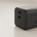 Zens compact USB-C + USB-A Power Adapter (EU) |  30-100W