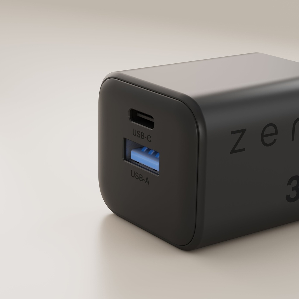 Zens USB-C PD adapter 30W - 1x USB-A / 1x USB-C